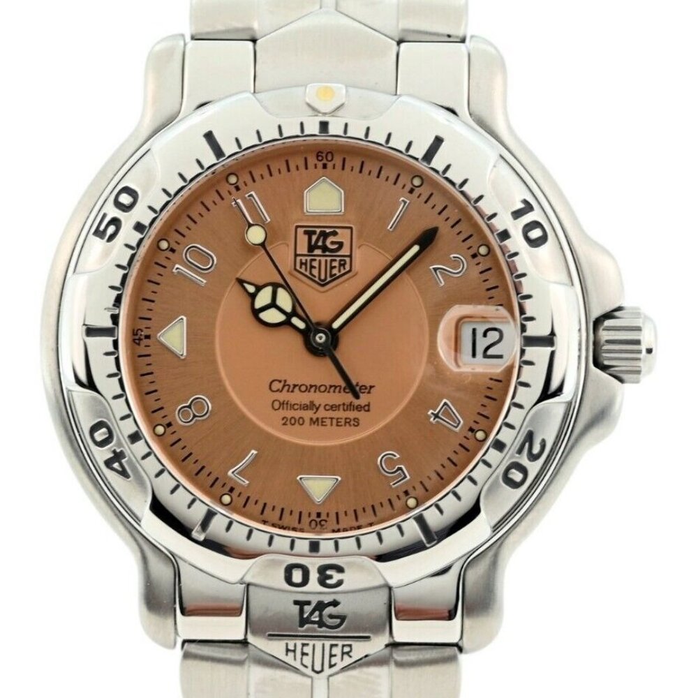 Midsize 35mm Tag Heuer 6000 Series Auto Copper Chronometer Watch (WH5216-K1) B+P
